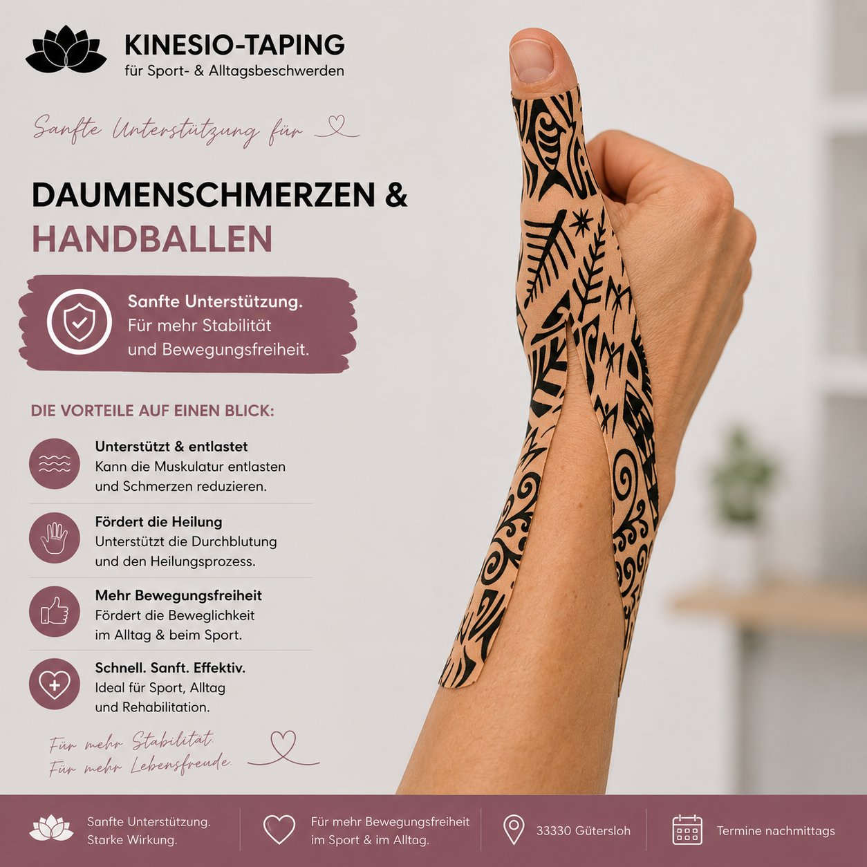 Daumenschmerzen & Handballen