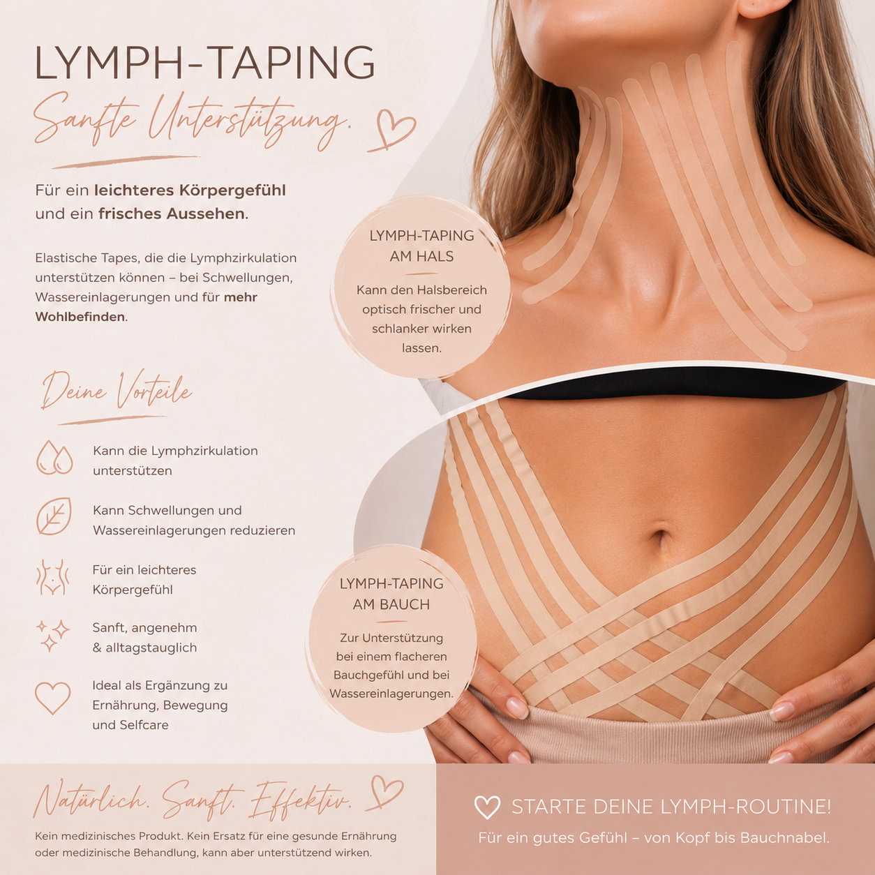 Lymph-Taping Infografik